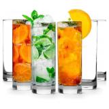 LEMONSODA Highball Glasses Set of 6, 12oz