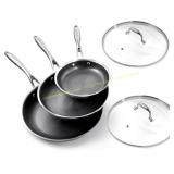 Deluxe Hybrid Ceramic 5-Piece Fry Pan Set