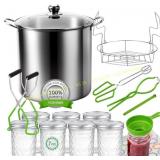 Canning Pot Water Bath Canner 20 Qt Stainless