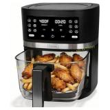 FineMade 12-in-1 Glass Air Fryer, 4.5 Qt