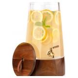 FOODLE Glass Drink Dispenser with Spigot