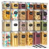 SNSLXH Airtight Food Storage Containers 24 pcs