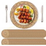 Kochorie 60 Round Placemats, Bulrush 12'
