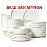 Plates & Bowls Sets   24-Piece Dinnerware