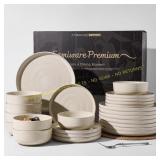 Reactive Glaze Stoneware Dinnerware Set for 8
