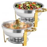 6QT Chafing Dishes Buffet Set (2 Pack)