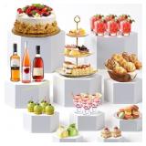 Leinuosen 10 Pcs Buffet Risers, Stands