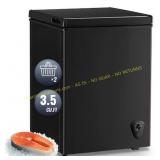 WANAI Mini Chest Freezer 3.5 cu ft Black