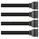 Kenney Beckett 5/8" Curtain Rod, 48-86" (4)