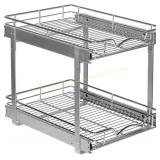 2-Tier Pull-Out Cabinet Organizer
