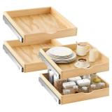 Sintuff 4 Pack Wood Pull-Out Organizer 21x21