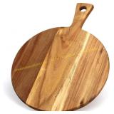Acacia Wood Cutting Board w/ Handle   XL