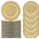 MAONAME Gold Charger Plates 13"