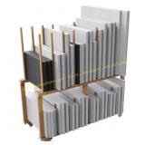 Art Storage Rack with Wheels for Art Boards