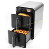 11.6QT Dual Basket Air Fryer Oven, 6-in-1
