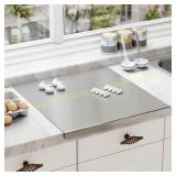 Stainless Steel Chopping Board with Lip