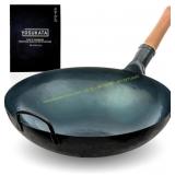 YOSUKATA 14" Round Bottom Carbon Steel Wok