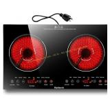 Karienvir 2-Burner Electric Cooktop 2000W