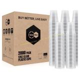Turbo Bee 12oz Plastic Cups, Clear