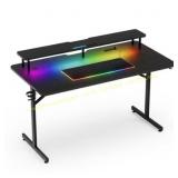 GTRACING Lumina Elite LED Desk with USB