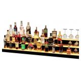 MESAlLUP 60" 3-Tier Lighted Liquor Shelf
