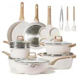 CAROTE 21pc Nonstick Pots Pans Set Induction
