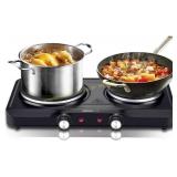 1800W Electric Hot Plate: Double Burner Stove