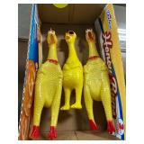 3ct Rubber Chickens