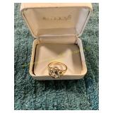 Unverified Gold + Diamond Size 8 Ring