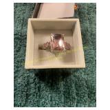 Unverified Silver+Sapphire Ring Size 9