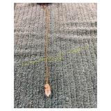Unverified Gold + Crystal Necklace