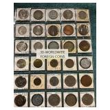 30-Worldwide Foreign Coins