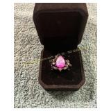 Ladies Stacked Lg Egg Shaped Size 6 Ring