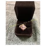 Ladies Stacked Size 6 Clear Stone Ring