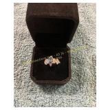 Ladies Sapphire Colored Size 6 Oval Stone Ring