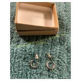 Unverified Silver Hoop Earrings