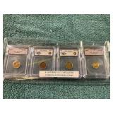 4-Different IGC Capsulated Foreign Coins
