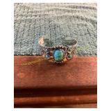 Unverified Silver + Turquoise Bracelet