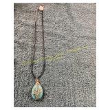 20in Turquoise Colored Tree of Life Necklace