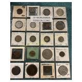 20- Worldwide Foreign Coins