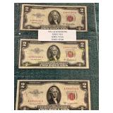 1953 US 2 Dollar Notes