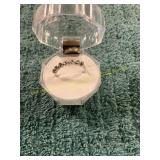 Unverified Size 7 White Gold + Diamond Ring