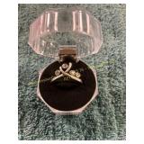 Unverified White Gold + Diamond Size 6 Ring