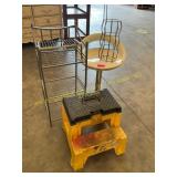 Stool, shelf, plastic step stool