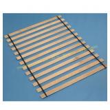 Platform Brown Wood Frame King Bed with Slats