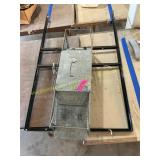 Small animal trap, yard sale sign