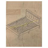 Resident grey twin upholstered bed