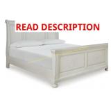(Headboard Only) Robbinsdale Antique White Sleigh