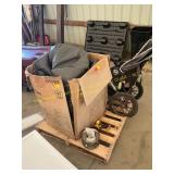 Spa, drill, jogging stroller