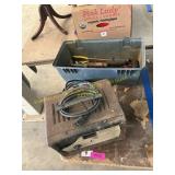 Battery charger, assorted tools